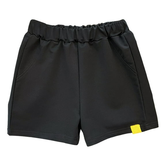 Zanarzt Kids Active Shorts Boys Toddler Boy Shorts Baby Boy Cotton Shorts Soft Casual Boys Clothes for Summer Black,6-7 Years