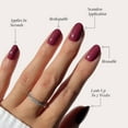 thumbnail image 3 of Press On Nails Glamnetic Berry Maroon Short Round x30, 3 of 6