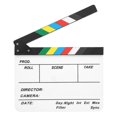 thumbnail image 5 of Film Clapperboard Acrylic Clapstick Director Board Photography Props (Colorful Striped White Board), 5 of 5