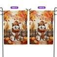 thumbnail image 2 of Happy Thanksgiving Alaskan Malamute Give Thanks Fall Beanie Scarf Welcome Garden Flag 12x18in Double Sided Alaska Mal Dog Lovers Gifts Outdoor Decor - 00020, 2 of 5