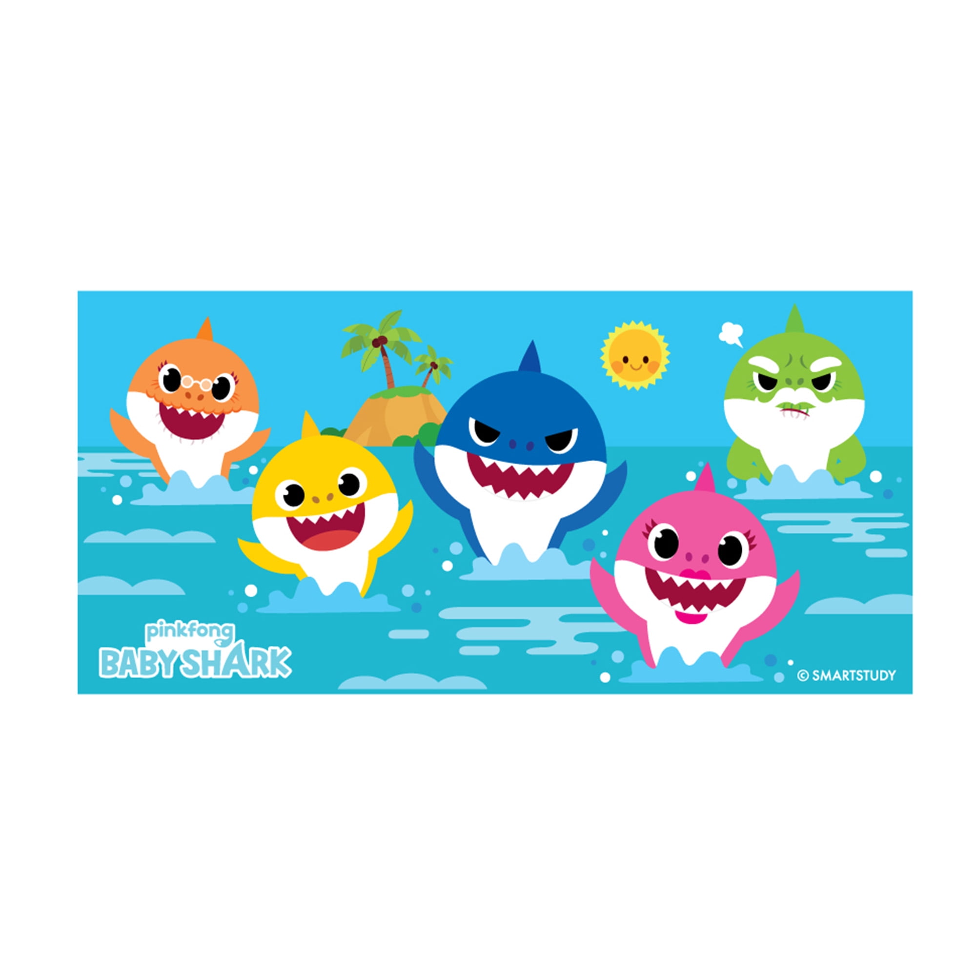 pinkfong baby shark towel