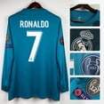 thumbnail image 1 of 17-18 Real Madrid tercera camiseta versión Retro Ronaldo liga de fútbol personalizada Gao Jiahui unisex, 1 of 2