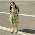 thumbnail image 5 of SILVERCELL 3-8T Girls Sleevelss Sundress Summer Floral Casual Dresses Holiday Dress, 5 of 7