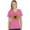 Pink, variant on Sunflower Shirt for Women Girls Summer Cute V-Neck Fitted Women T-Shirt Medium Black