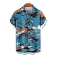 thumbnail image 4 of Titcea Hawaiian Shirt for Men Button Down Short Sleeve Tropical Floral Printed Summer Casual Beach Vacation Shirts Soft and Breathable, S-5XL, 4 of 6