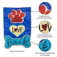 thumbnail image 5 of Evergreen Applique Garden Flag - Live Love Bark, 5 of 9
