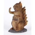 thumbnail image 2 of Figura de ardilla Hi-Line Gift Ltd de poliresina para interiores y exteriores, 2 of 9