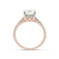 thumbnail image 5 of 2 Carat Center 8MM Round Cut Lab Created Moissanite Diamond Split Shank Solitaire Engagement Ring For Women In 10K Solid Rose Gold (G-H Color, VVS1 Clarity, 2 Cttw)-4, 5 of 7