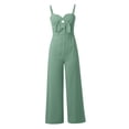 thumbnail image 3 of Women's Off Shoulder High Waist Romper - Solid Suspenders Jumpsuit - Polyester, S-XXL, 3 of 5
