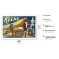 thumbnail image 2 of Keene - The American Magician - Vintage Magic Poster c.1900 - Fine Art Matte Paper Print (Unframed) 30x44in, 2 of 4