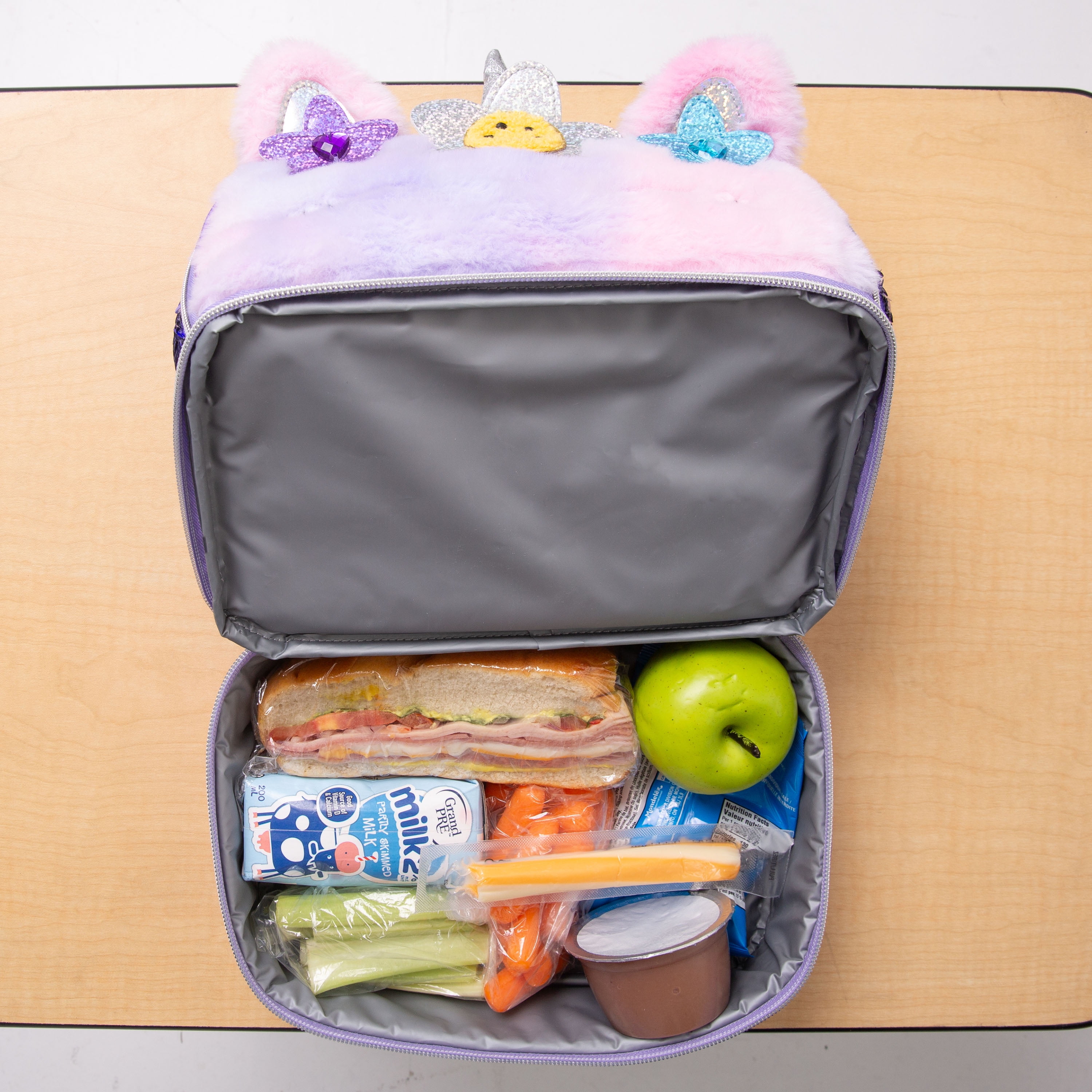 Boîte à lunch isolée à double compartiment pour enfants Jetstream