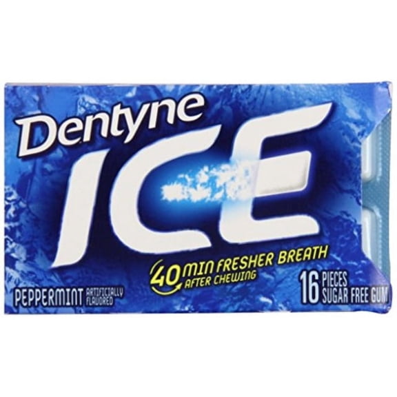 dentyne ice peppermint, 7.6-ounce (pack of 9)