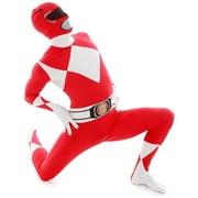 Morphsuits الكبار الأحمر حارس القوة Morphsuit الرجال خارقة الهوى فستان زي هالوين الأحمر XL
