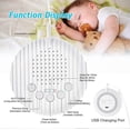 thumbnail image 5 of Portable White Noise Machine, Sleep White Noise Machine, with 10 Soothing Sounds, Natural Sounds with Volume Control and 3 Sleep Timers Compact, USB R, 5 of 5