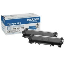 Brother TN7602PK High-Yield Toner Cartridge, 3000 Page Yield, Black, 2-Pack