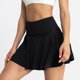 thumbnail image 4 of Falda de tenis 2 en 1 con pantalones cortos para mujer: falda pantalón deportiva de nailon y spandex transpirable con cintura elástica para correr y hacer ejercicio, 4 of 6