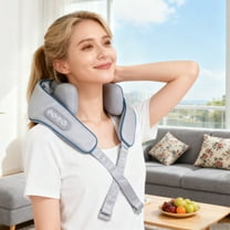 Massage Master For Shoulder, Shiatsu Back And Neck Massager For Neck, Lower Abdominal, Discomfort Relief Deep Tissue With 3-Speed Adjustment Gifts For Women