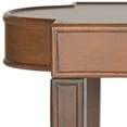 thumbnail image 4 of SAFAVIEH Mizel Quatrefoil Top Classic Solid End Table, Brown, 4 of 5