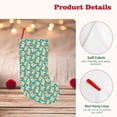 thumbnail image 4 of KLL SHIBA WITH FLORAL for 18" Christmas Stocking Snowman Xmas Stocking Holiday Christmas Decoration Gifts for Family Kids, 4 of 8