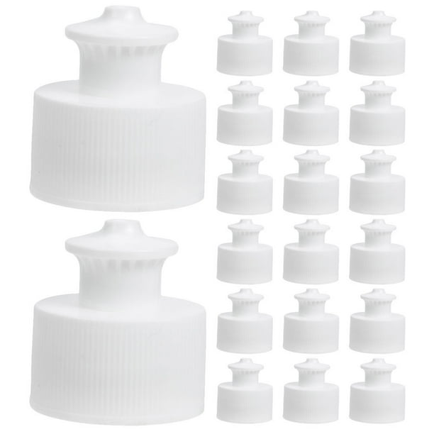 25 uds tapas de botellas reemplazables tapas de botellas de repuesto Push Pull tapa de botella reutilizable