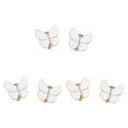 thumbnail image 4 of Milageto 6 Pieces Butterfly Button Covers Shirt Cufflinks for Banquet Wedding Blouses White, 4 of 8