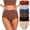 Beige, variant on High-Waisted Leak-Proof Menstrual Underwear for Women, Plus Size Period Panties with Triple-Layer Protection, Breathable Cotton Hygiene Briefs for Heavy Flow Red L
