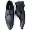 thumbnail image 6 of Mio Marino Men’s Slick Wingtip Leather Dress Shoes, 6 of 6