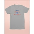 thumbnail image 3 of Happy Independence Day 4Th. T-Shirt Juniors -Image by Shutterstock,  Large, 3 of 4
