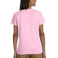 thumbnail image 2 of Womens Breast Cancer Awareness Ribbon Cotton Tee - Light Pink, Small, 2 of 3