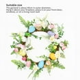 thumbnail image 2 of Fairy Easter Egg Wreath Festive Rattan Wreath Flower Ring For Thanksgiving Halloween Wedding, 2 of 8