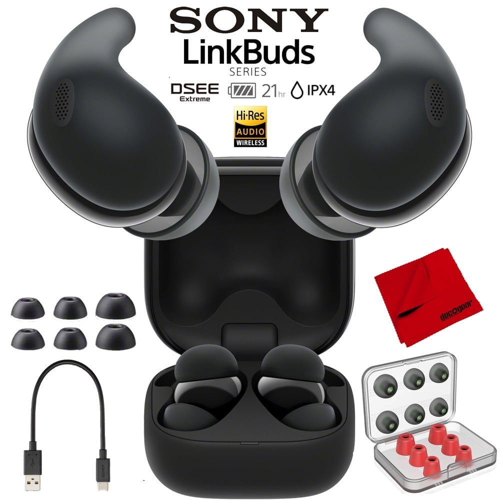 Sony LinkBuds S Wireless Noise Canceling Earbuds, Black