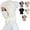 White, variant on Linxi Women's Knitted Hat in Autumn and Winter, 2025 New 3 in 1 Winter Cold Resistant Hat Face Mask Hooded Scarf