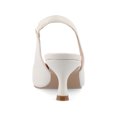 thumbnail image 4 of Journee Womens Mikoa Kitten Heel Sling Back Pointed Toe Pumps, Widths Available, 4 of 10