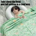 thumbnail image 5 of Qocolhg Cute Summer Quilt Bedding Modern Air Conditioner Quilt for Kids, Cotton Breathable Comforter Print Floral Quilts Bedspread, Cooling Blankets for Hot Sleepers, 39x59 inch, Green, 5 of 6