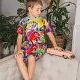 thumbnail image 4 of Yiaed Mario pour Ensemble de Pyjamas à Manches Courtes pour Enfants, Ensemble d'Été pour Enfants Col Rond Ensemble de Pyjamas 2 Pcs Vêtements pour Tout-Petits Garçons & Filles-Petit, 4 of 6