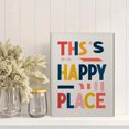 thumbnail image 2 of Qisvanset This Is Happy Place Canvas Wall Art 15.75x11.81 Inches, 2 of 8