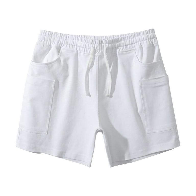White basketball deals shorts walmart