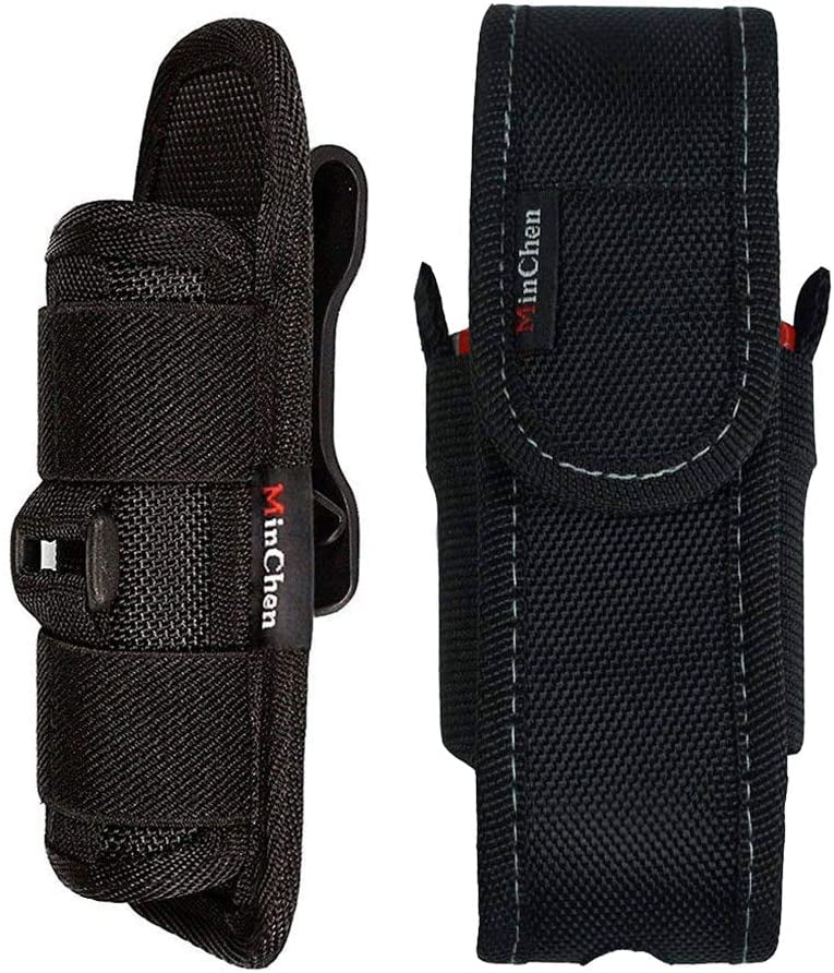 Tactical 360° Rotating Flashlight Holster Belt Carry bag Flashlight Case Black Tactical 360° Rotating Flashlight Holster Belt Carry bag Flashlight Case Black