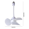 thumbnail image 6 of Yibooy LED Mini Ceiling Fan Light Hose Extender Light Bulb Fan with E27 Socket Lamp, 6 of 10