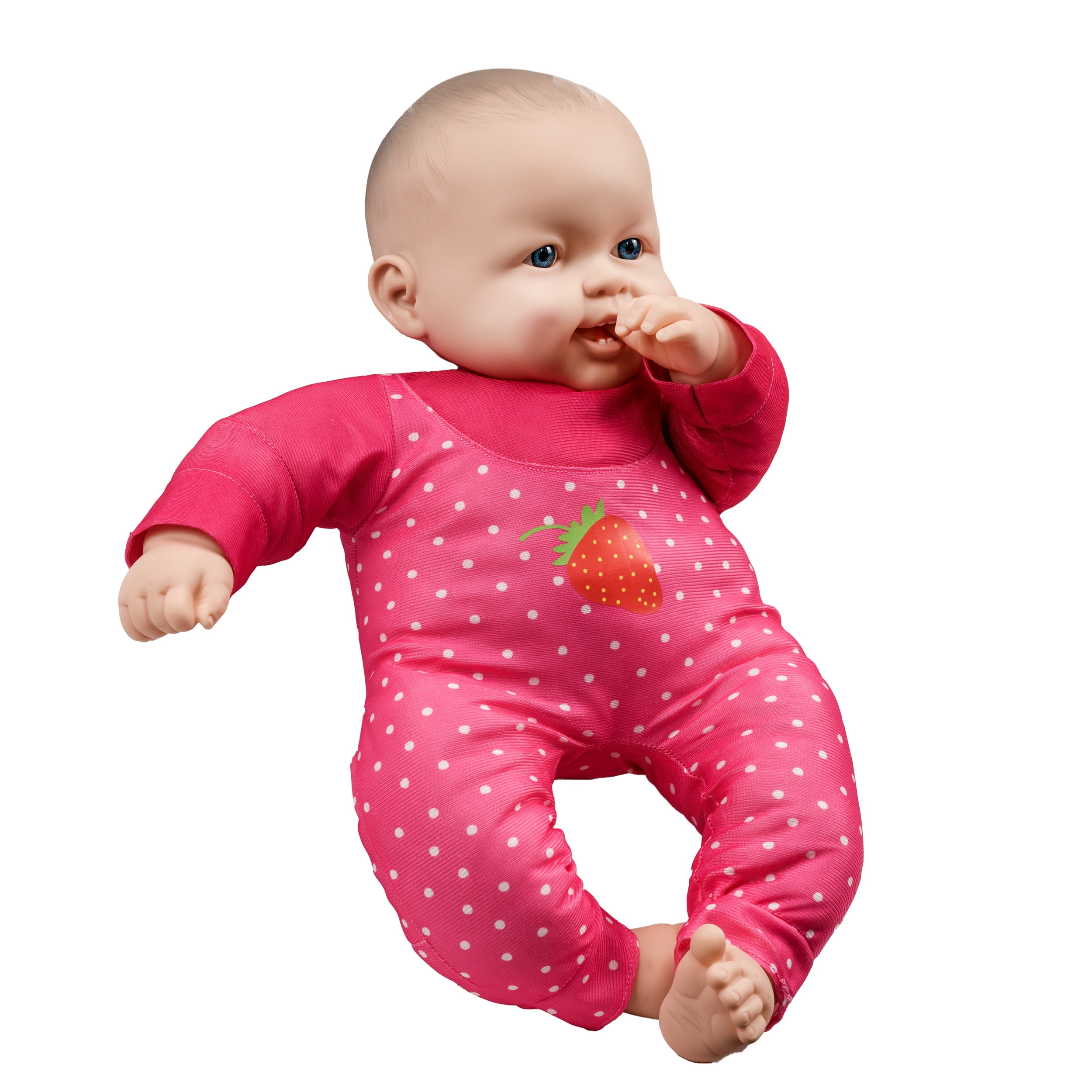 Grandex 20"H Soft Lovely Baby Doll Dressed in Pink - Recommended for Ages 2 Years and up