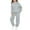 Grey, variant on LIJCC Girls Sweatsuit 2 Piece Outfits Fall Winter Clothes - Oversized Solid Color Lounge Hoodie Sweatshirts and Sweatpants with Pockets Y2K Tracksuit Jogger Sets