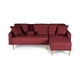 thumbnail image 2 of Sala Modular Reversible Makora Kendall Con Memory Foam, Color Rojo, Lino Respaldo Reclinable De 3 posiciones., 2 of 9
