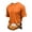Orange #042, variant on Halloween Shirts for Men Spider Skeleton Print Short Sleeve Vintage Tees Castle Graphic Crew Neck Spooky Fall T-Shirt 4XL