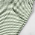 thumbnail image 6 of CAIVO Women Summer Capri Pants Fashion Striped Print Button Casual Versatile Drawstring Loose Ankle Length Pants Leisure Trousers, 6 of 6