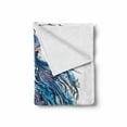 thumbnail image 2 of Jellyfish Soft Flannel Fleece Blanket, Aqua Colors Art Ocean Animal Print Sketch Style Creative Sea Marine Theme, Cozy Plush for Indoor and Outdoor Use, 50" x 70", Blue Purple White, by Ambesonne, 2 of 6