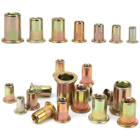 

Hardware Accessories Rivet Nut Kit Wear Resistance Threaded Rivet Nuts Large Flange Style Woodworking For Industrial
