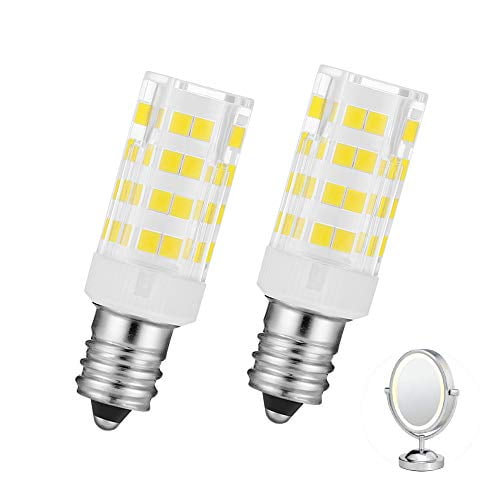 2 Pieces Led Daylight White 6000k Type T Light Bulb Mirror Replacement Bulbs Lighted Make Up 20w For Double Sided Illuminated Com Mirror Bulbs 20w Replacement, Makeup Mirror Replacement Bulb