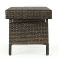 thumbnail image 5 of GDF Studio Thelma Outdoor Wicker Folding Side Table, Mixed Mocha, 5 of 6