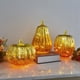 thumbnail image 2 of Advancent Lámpara LED de calabaza de cristal a pilas para una elegante decoración del hogar para fiestas de Halloween. Iluminación navideña tipo+2, 2 of 6