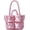 Pink, variant on Puffer Tote Bag, Trendy Luxury Chic Quilted Large Padded Designer Handbags for Women Cotton Winter Soft Shoulder Bag